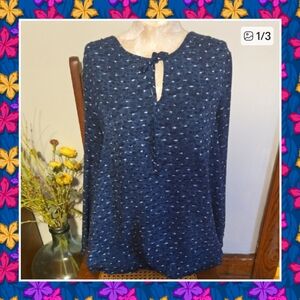 Fluer Bleue Patterned Blouse Size Xl